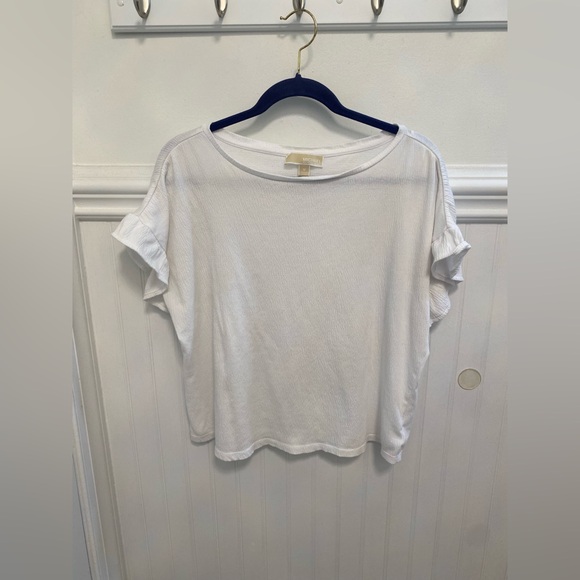 Michael Kors White Short Sleeve Top - Picture 1 of 4